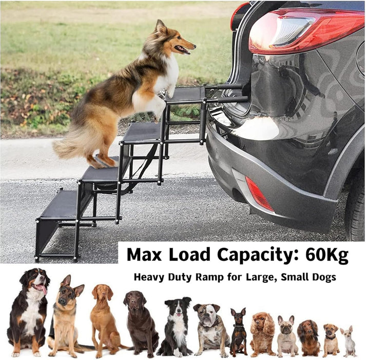Foldable Dog Stairs for Car -4 Steps