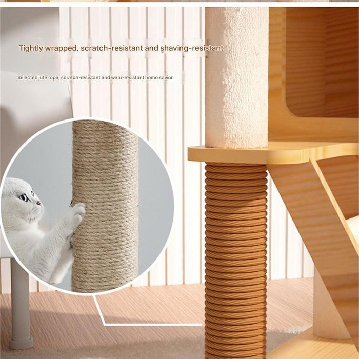 Cat Tree Tower with Space Capsule 130cm
