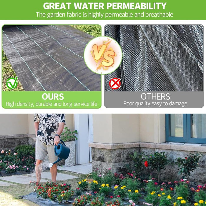 Weed Barrier Landscape Fabric 1×20m