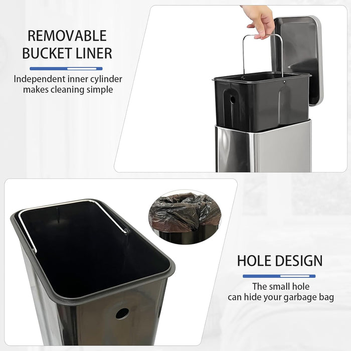 Slim Kitchen Trash Can