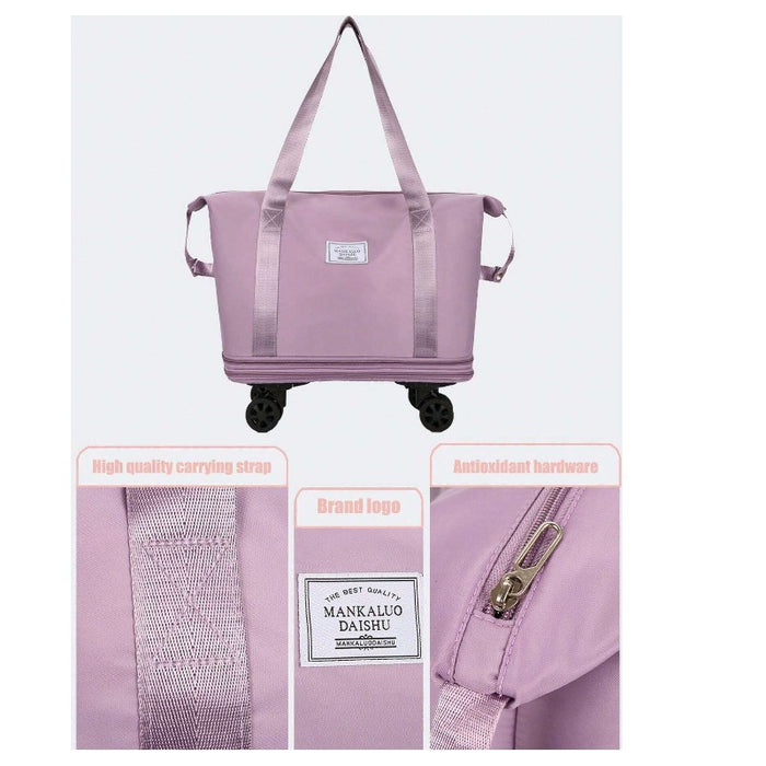 Foldable Duffel Bag with Wheels