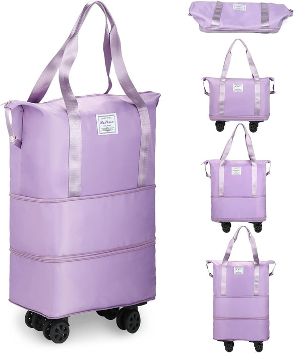 Foldable Duffel Bag with Wheels