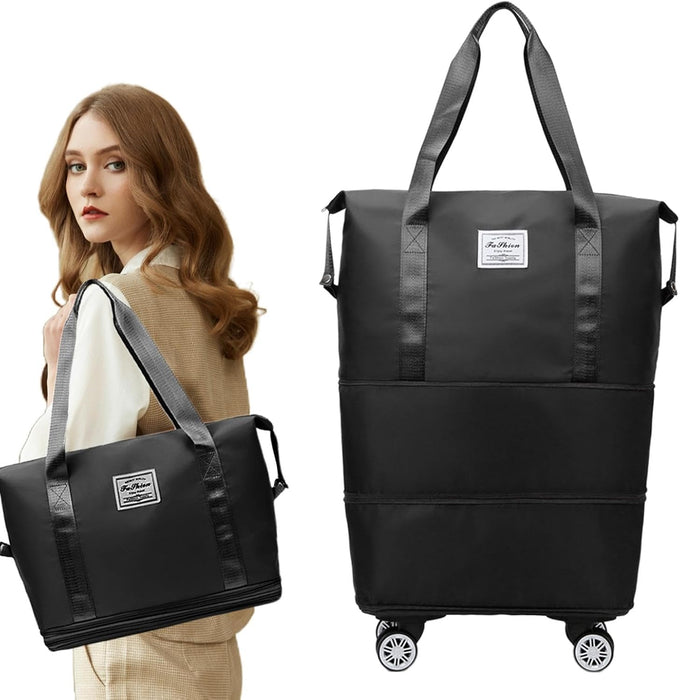 Foldable Duffel Bag with Wheels