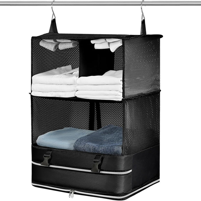 3-Shelf Hanging Closet Organizer