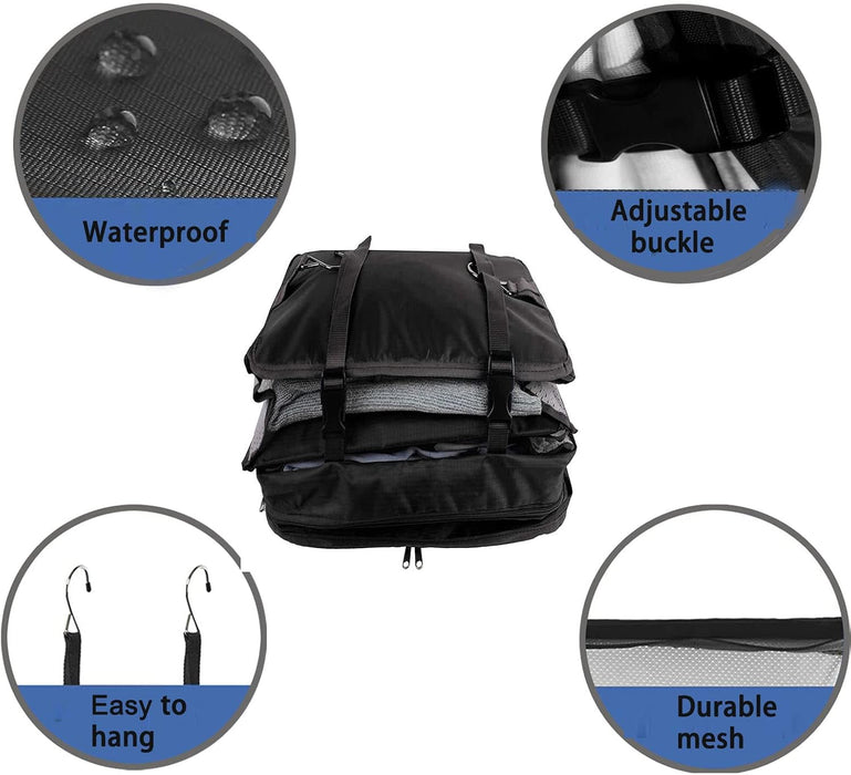 3-Shelf Hanging Closet Organizer