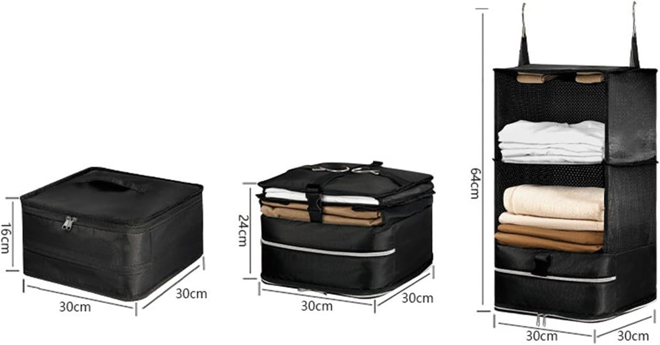 3-Shelf Hanging Closet Organizer