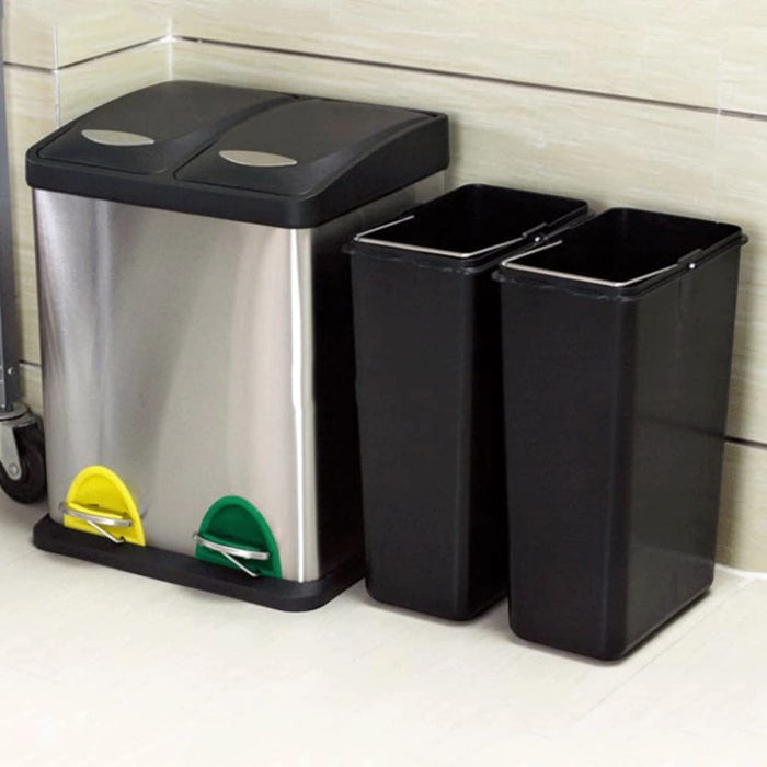 Dual Compartment Trash Can- 30L