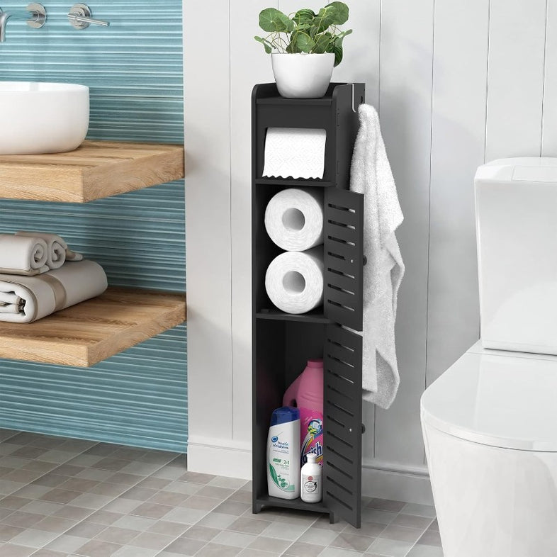 Small Slim Bathroom Storage Cabinet PVC Over-Toilet NZ