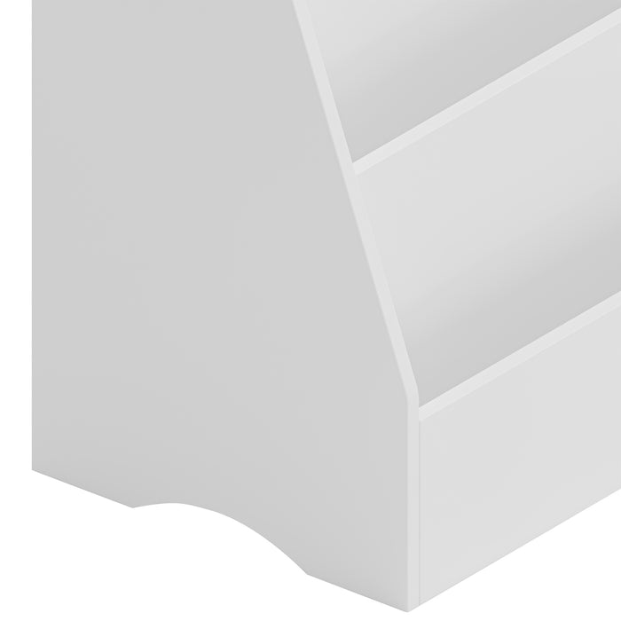 5-Tier Kids Bookcase Book Shelf - White
