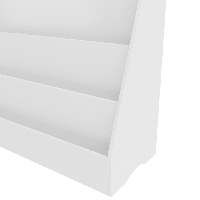 5-Tier Kids Bookcase Book Shelf - White