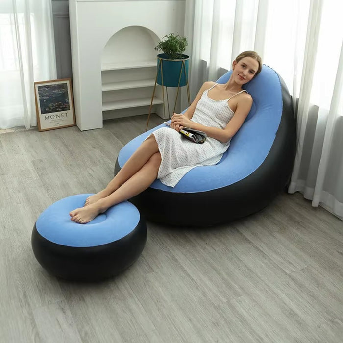 Inflatable Leisure Sofa Chair & Footstool