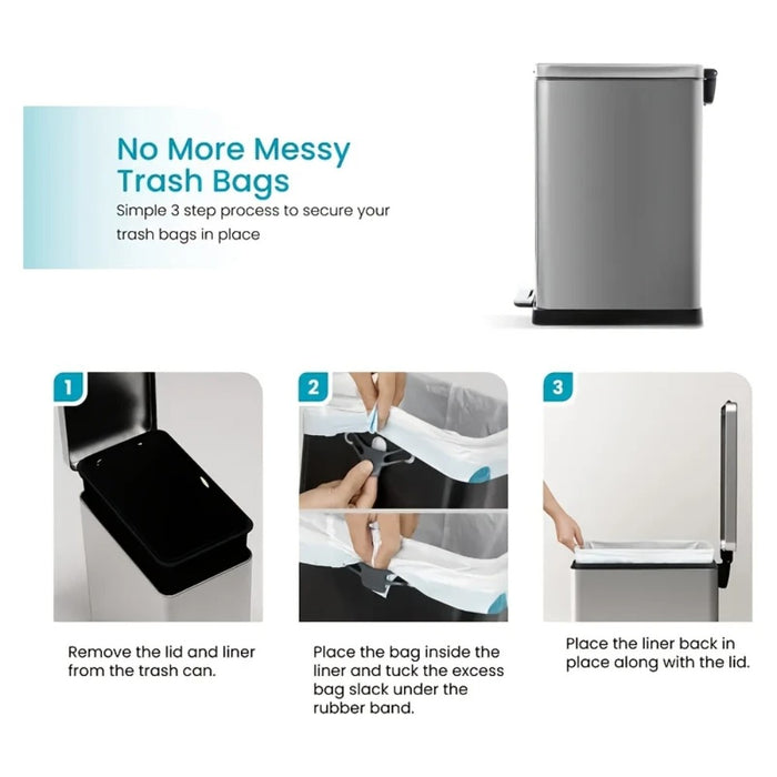 Slim Kitchen Trash Can