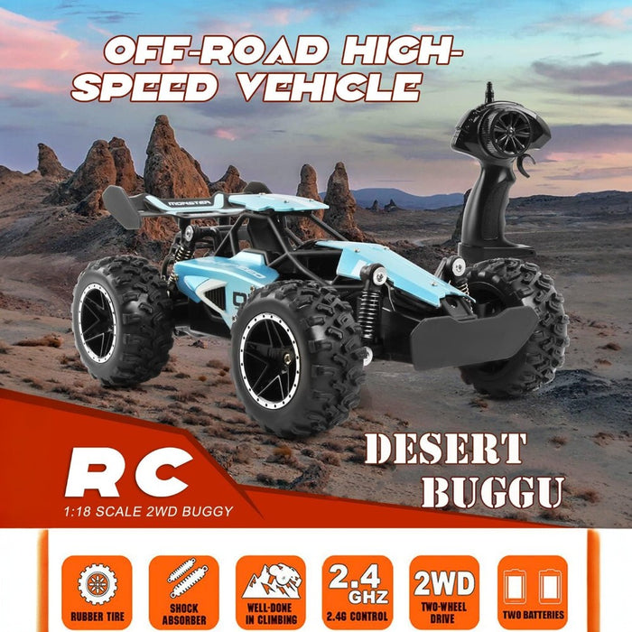 2.4G Remote Control Off-Road Car 15km/h High Speed Racing Vehicle