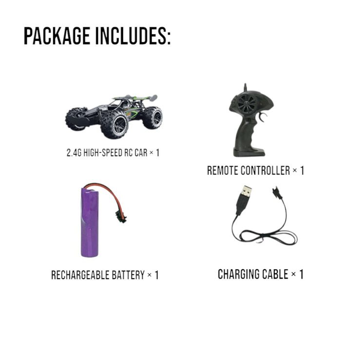 2.4G Remote Control Off-Road Car 15km/h High Speed Racing Vehicle