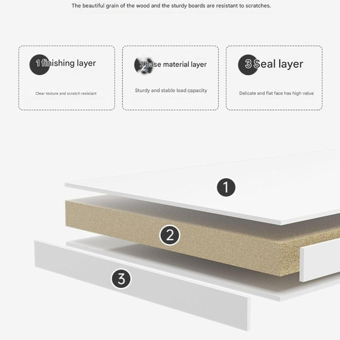 Round 2-Tier Wooden Side Table - 50cm