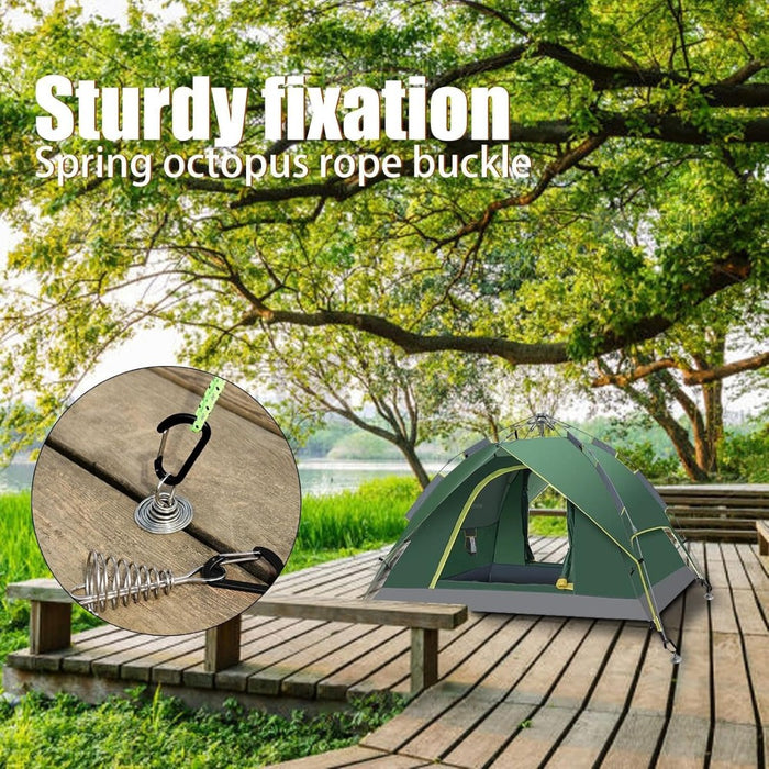 Spring Octopus Rope Buckles with D-Ring- 10Pcs