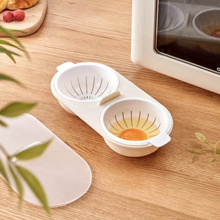 Microwave Egg Poacher Steamer Bowl- 2 Pack