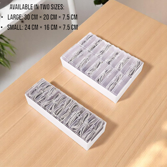 11-Grid Cable Organizer Box
