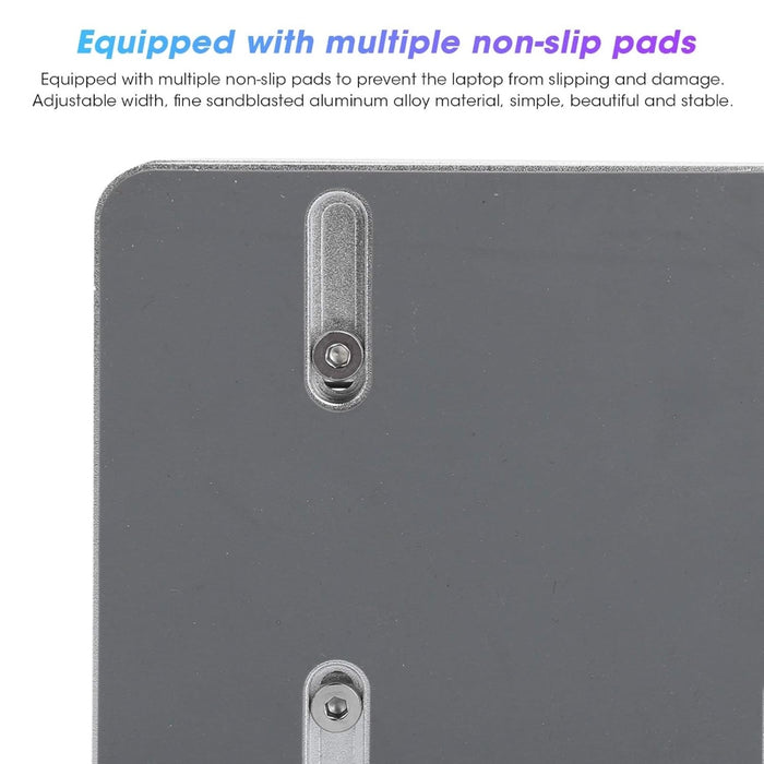 Adjustable Vertical Laptop Stand Dual Slot Aluminum Holder