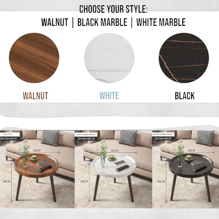 Minimalist Small Round Coffee Table
