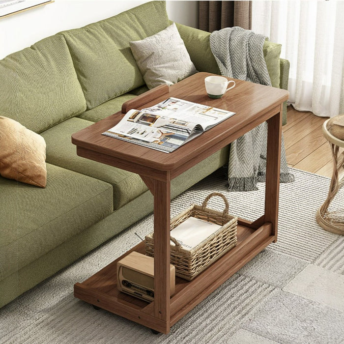 Flip-Top Mobile Coffee Table with Storage