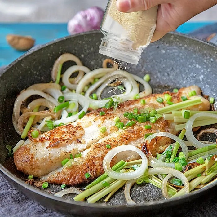 Square Glass Spice Jar Set with Wooden Lids- 24Pc