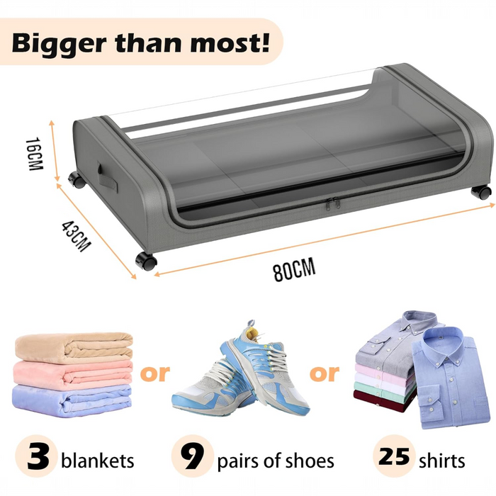 Under Bed Storage Box with Wheels