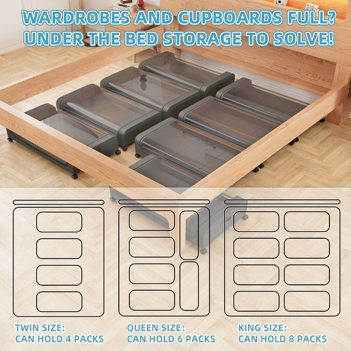 Under Bed Storage Box with Wheels