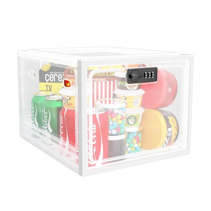 Fridge Lock Box Snack Storage Organizer with Combination Code