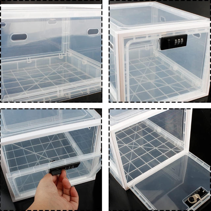 Fridge Lock Box Snack Storage Organizer with Combination Code