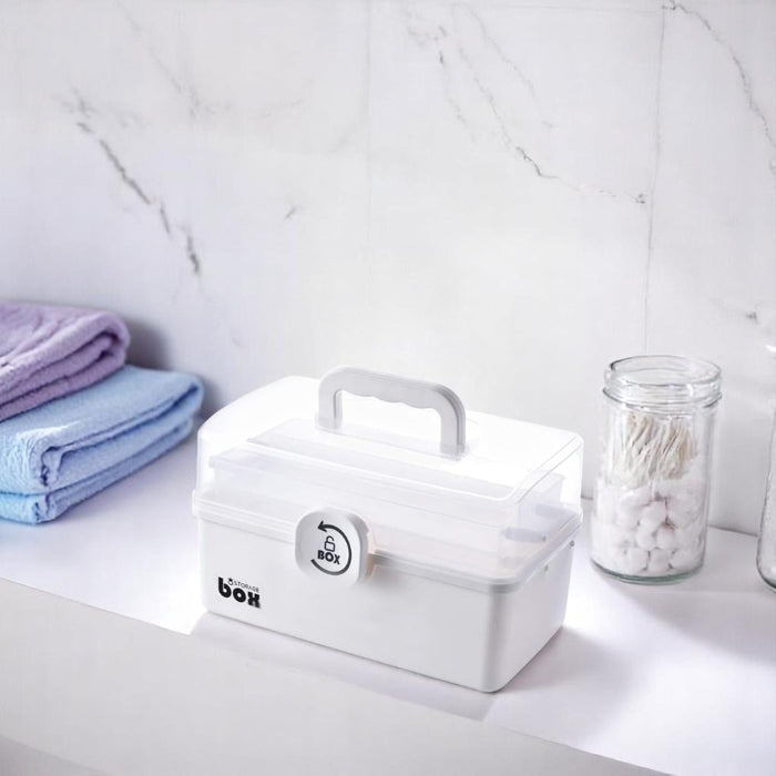 Large Capacity Portable First Aid Kit with Carry Handle