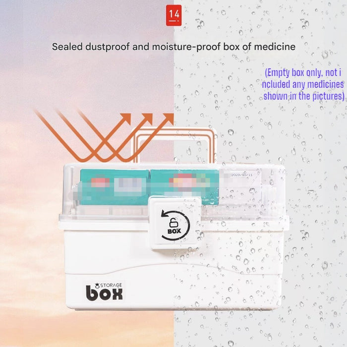 Large Capacity Portable First Aid Kit with Carry Handle