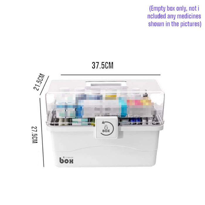 Large Capacity Portable First Aid Kit with Carry Handle