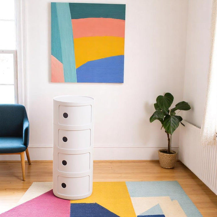 Nordic Style Round Storage Cabinet