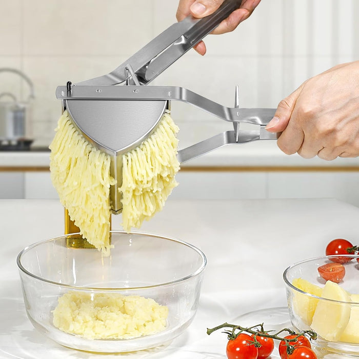 Stainless Steel Potato Ricer with Reinforced Handle Guard