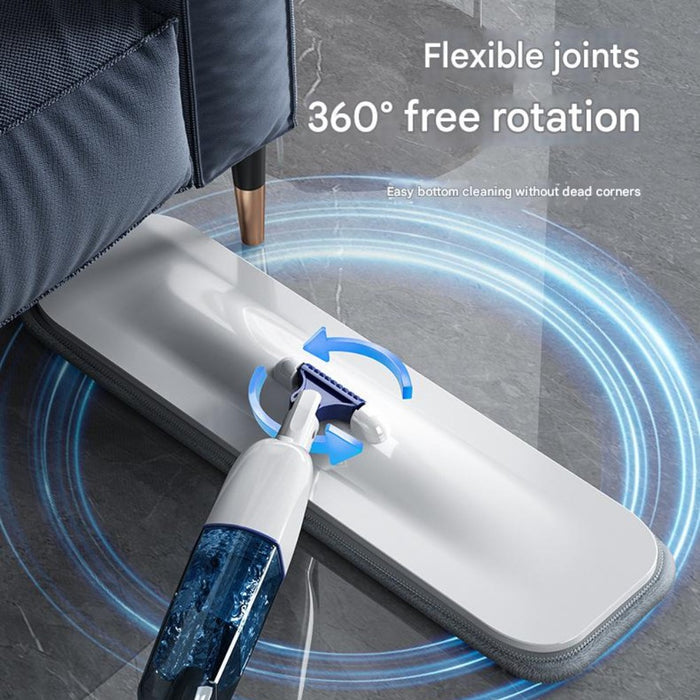 Flat Spray Mop Set – Includes 5 Microfiber Pads Scraper Water Tank