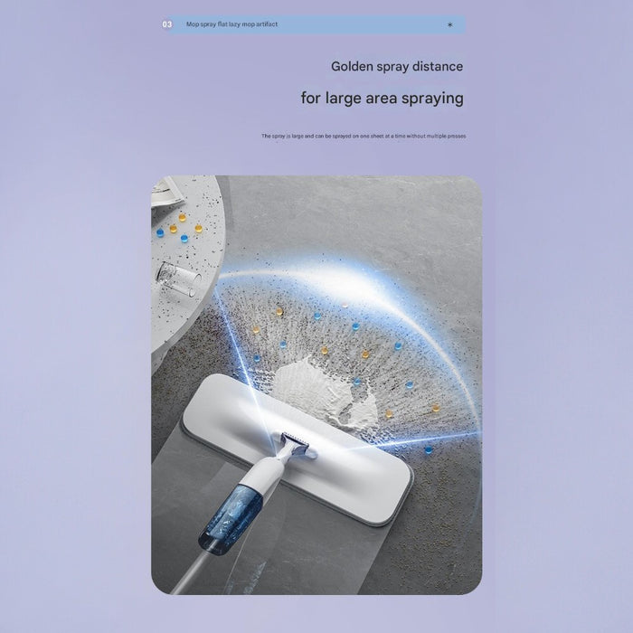 Flat Spray Mop Set – Includes 5 Microfiber Pads Scraper Water Tank