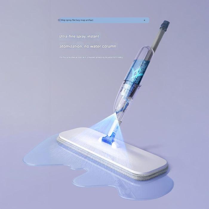 Flat Spray Mop Set – Includes 5 Microfiber Pads Scraper Water Tank