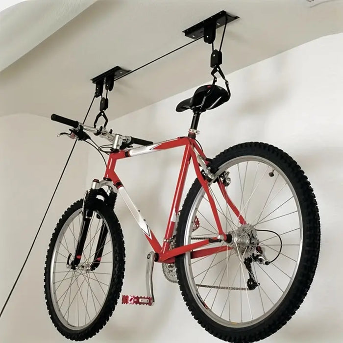 Ceiling Mounted Bike and Kayak Storage Hoist Garage Ceiling Pulley System