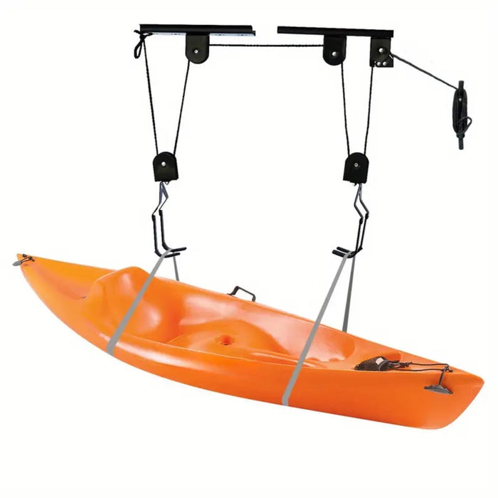 Ceiling Mounted Bike and Kayak Storage Hoist Garage Ceiling Pulley System
