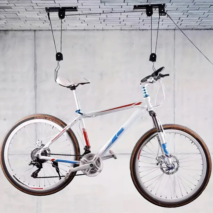 Ceiling Mounted Bike and Kayak Storage Hoist Garage Ceiling Pulley System
