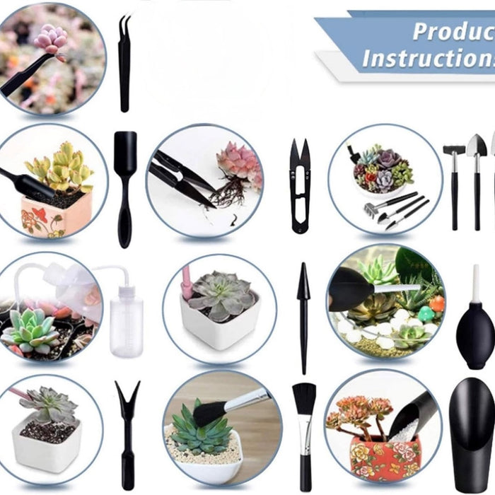 Mini Garden Tool Set for Succulent Planting- 14 Piece