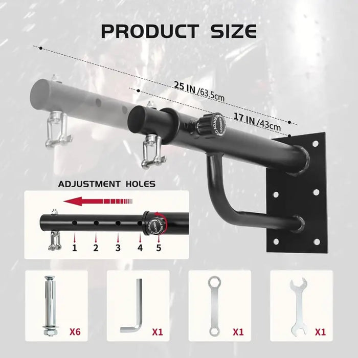 Wall Mounted Adjustable Punching Bag Bracket