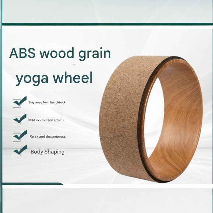 Cork Yoga Wheel for Yoga Poses and Backbends Inversions