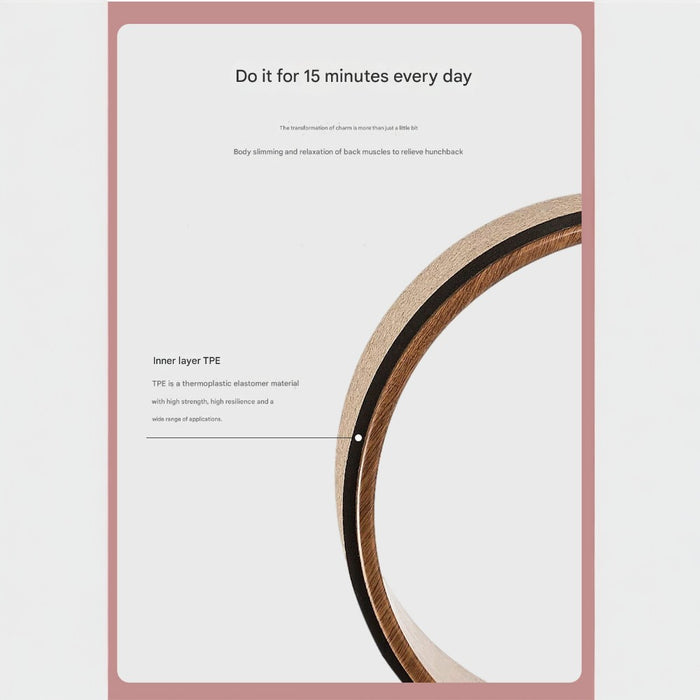 Cork Yoga Wheel for Yoga Poses and Backbends Inversions