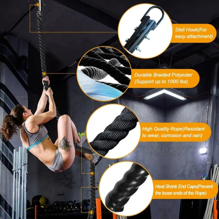 Climbing Rope Strength Training Rope- 3.7×300CM