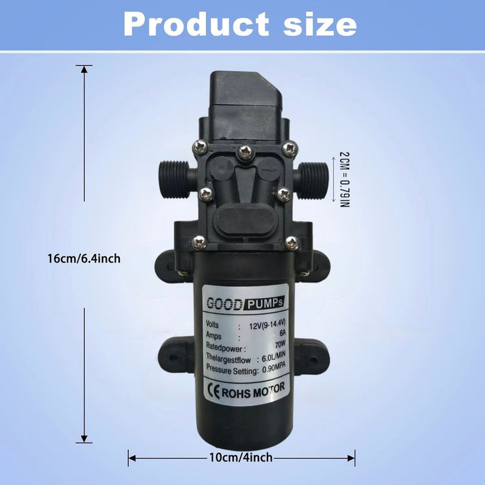 12V 70W DC Water Pump