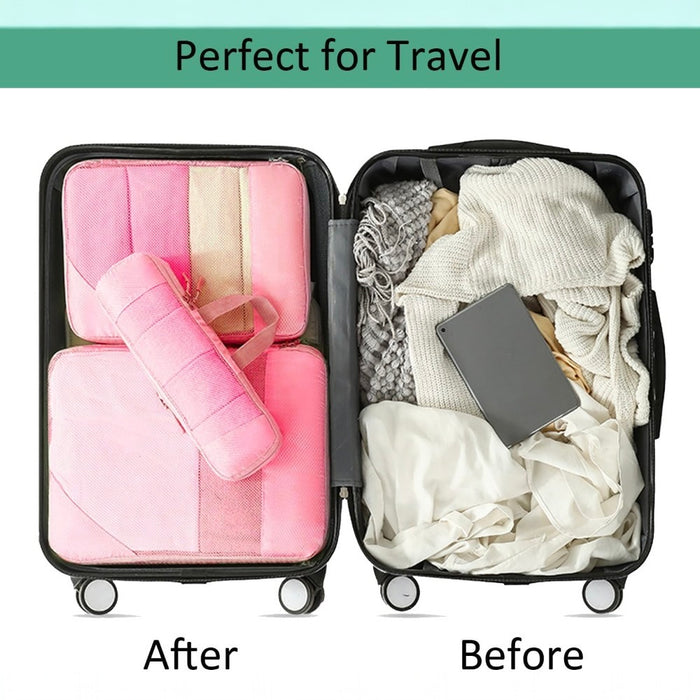 Compression Packing Cubes Travel Luggage Organizer Set- 6pcs