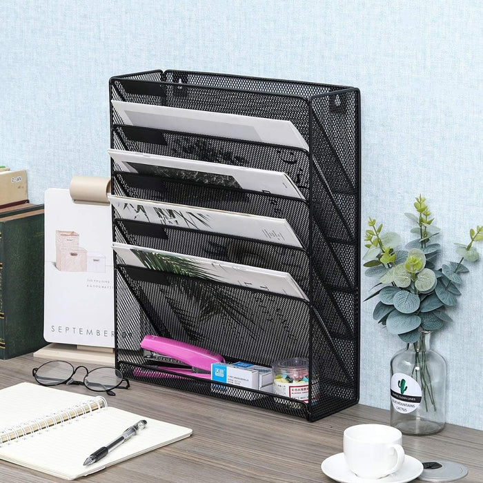 6 Tier Mesh File Organizer