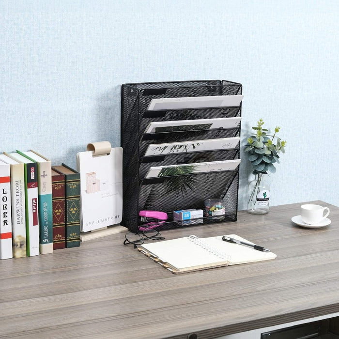 6 Tier Mesh File Organizer